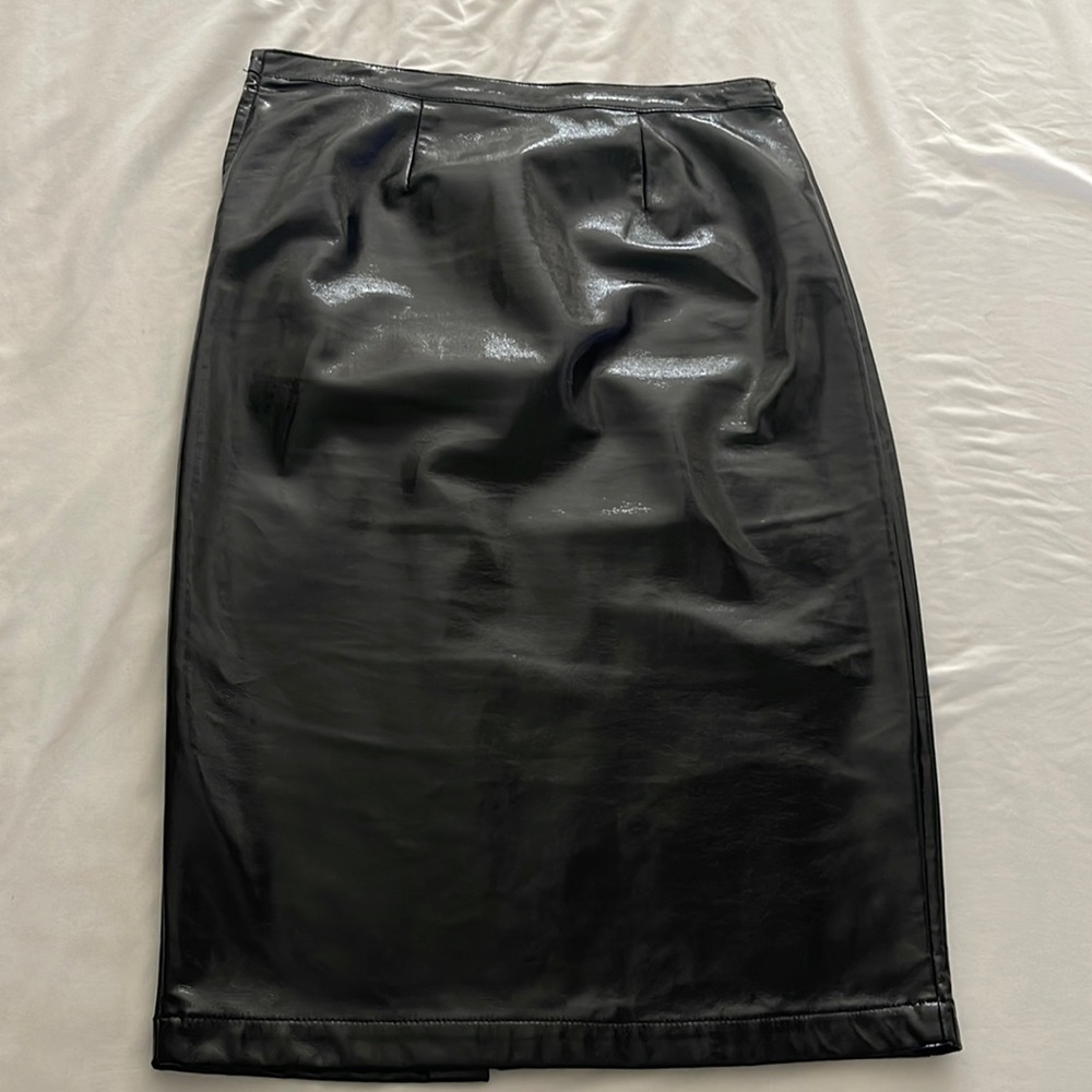 [BLANKNYC] vegan leather midi skirt Black size 26